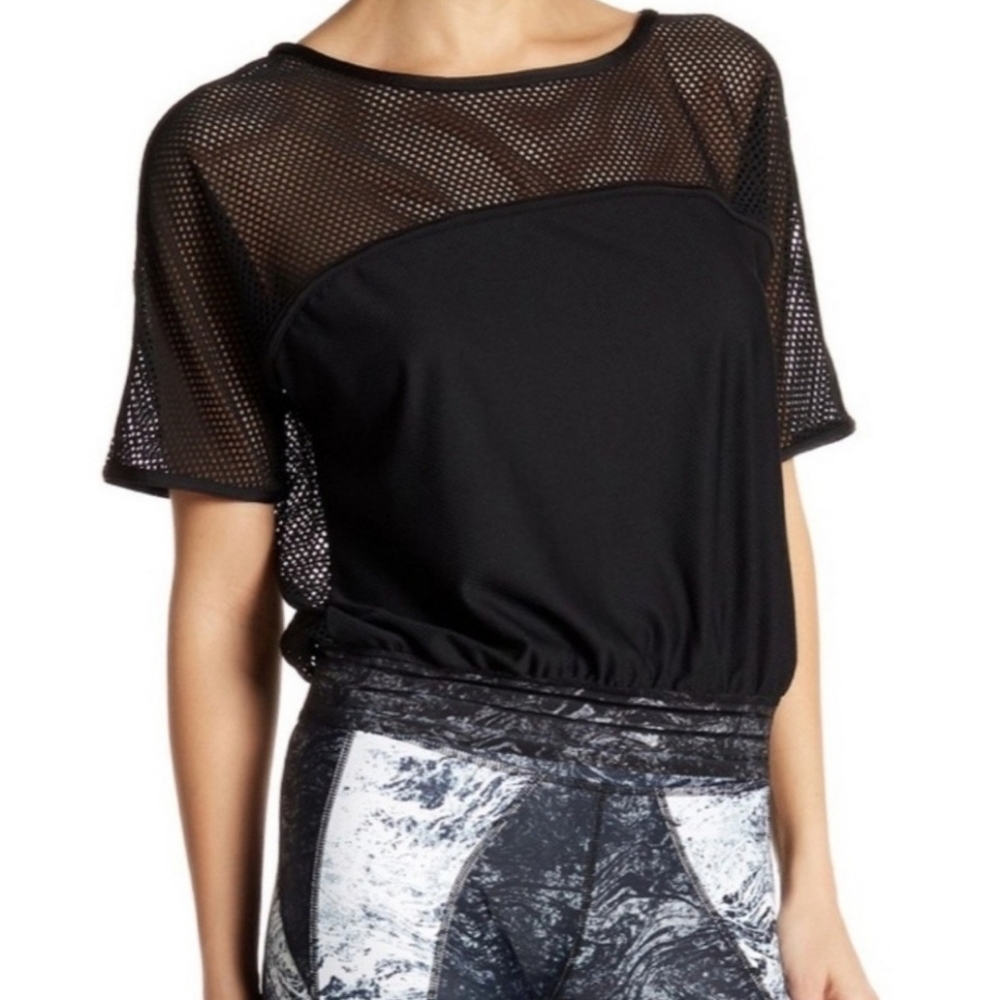 Puma Active Training Cropped Mesh Top Size Medium - Picture 2 of 12